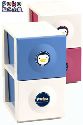 PUKU藍色企鵝-超可愛置物櫃(藍/紅)P30503