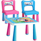 PUKU藍色企鵝-彩虹糖果桌椅組1+2(P30502)