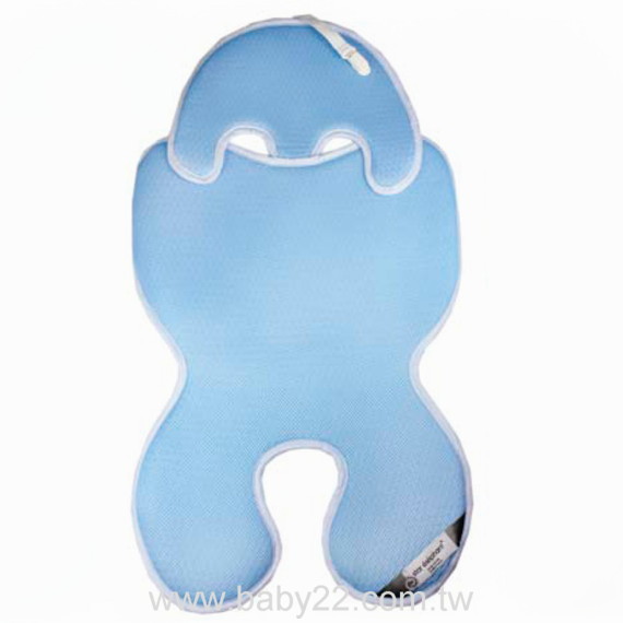 星象Star Elephant-3D超厚透氣墊(推車/汽座)-藍色/米色(SE-10059)