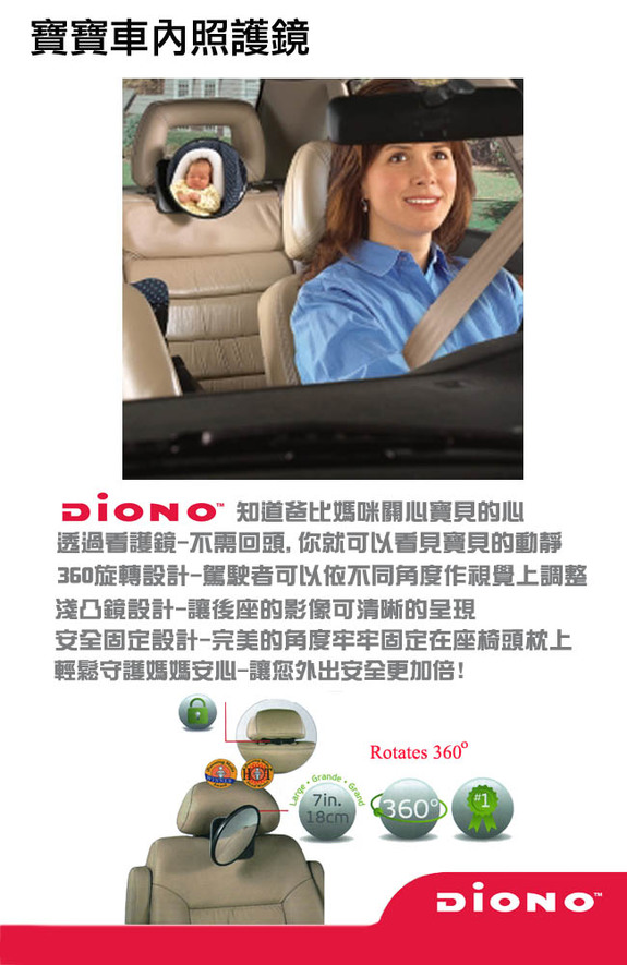 Diono-寶寶車內照護鏡(ZDI401109)