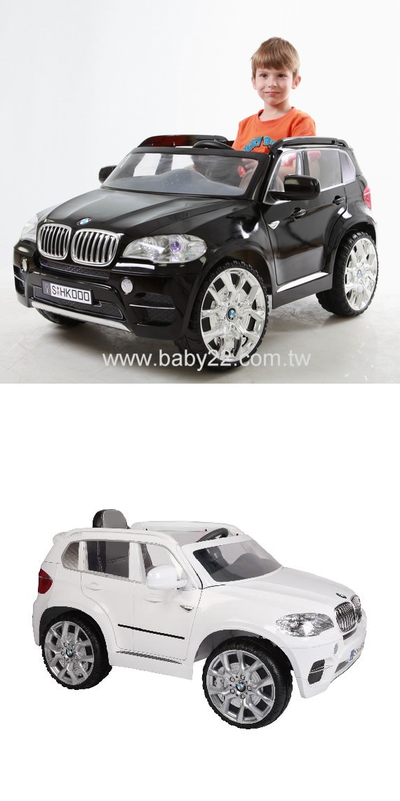 BMW X5-兒童雙驅(遙控)電動車(黑色/白色)W498Q-L200