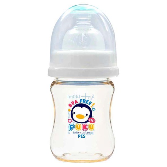 藍色企鵝PUKU-實感寬口PES奶瓶140ml(P10810)