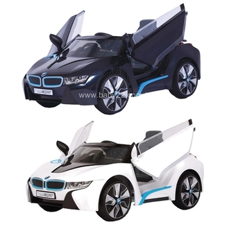 BMW-I8雙驅兒童(附遙控)電動車(黑色/白色)W480QHG