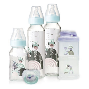 奇哥-耐熱玻璃奶瓶禮盒-標準口徑(CNG331000)