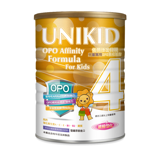 UNIKID佑爾康-金貝親兒童專用OPO親和配方(4號)900g(買6送1)