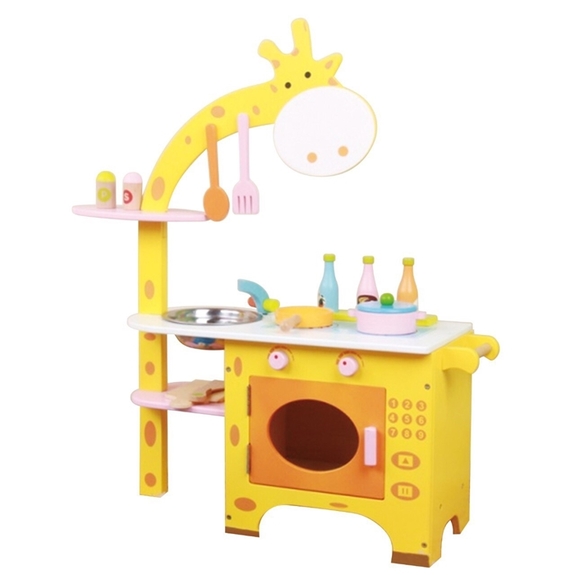 CHING-CHING親親-WOOD TOYS木製玩具組-長頸鹿廚房(MSN15029)