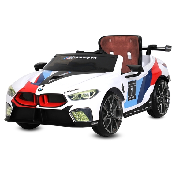 友信-BMW M8 GTE-雙驅兒童電動車-白(LW483WQG)